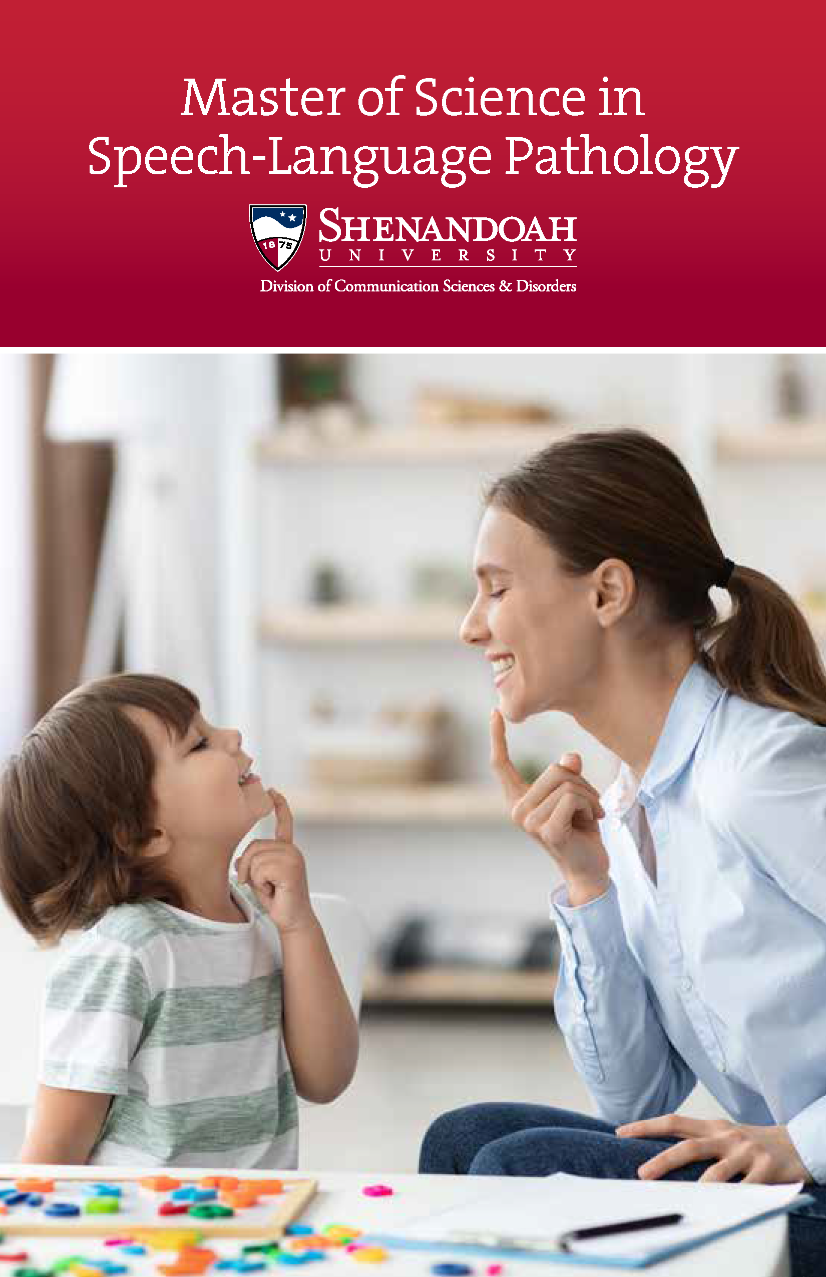 Speech Language Pathology Application Information Shenandoah   A S ADM SLP Bifold 23 24 Lr 