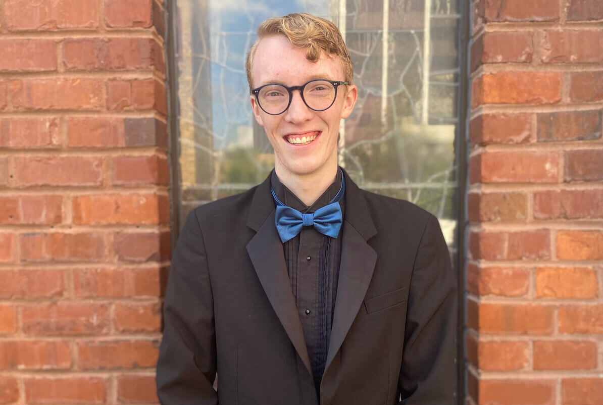 Carter Perryman '26, musical theatre accompanying major at Shenandoah University. 