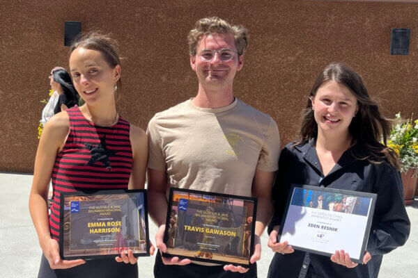 Travis Gawason receives award at Sante Fe Opera