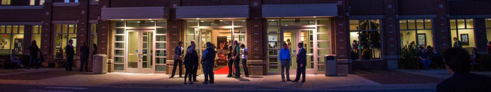 Ohrstrom-Bryant Theatre at night