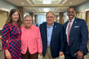 Tracy Fitzsimmons, Clare Dove, Wilbur Dove, and James Imoh