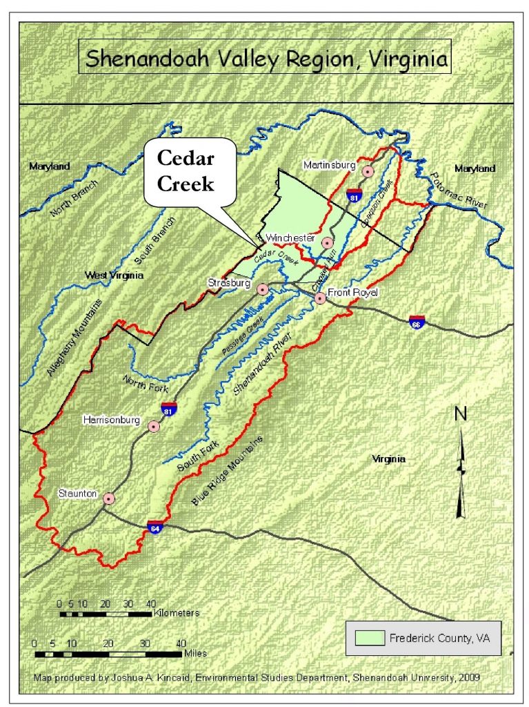 Cedar Creek and Its Surrounding Watershed - SU BRIES