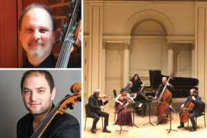 Donovan Stokes and Julian Schwarz Perform with Alaria Chamber Ensemble at Carnegia Hall