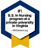 #1 Bachelor of Science in Nursing program at a private university in Virginia