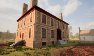 Virtual recreation of the Wilton House circa 1785.