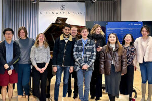 Piano students and faculty experience Steinway Spirio demonstration