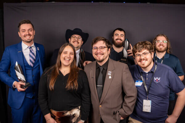 Members of Shenandoah's Esports program pose for a group photo